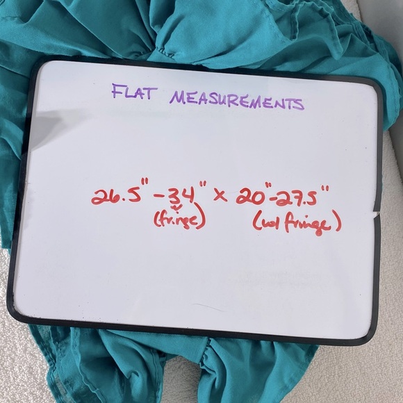 Vintage 90s Teal Pillowcases With Ruffle Trim x2 - Picture 4 of 16